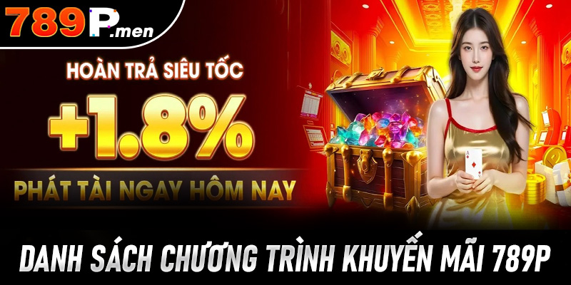 Danh sách các chương trình khuyến mãi hấp dẫn chỉ có tại 789P